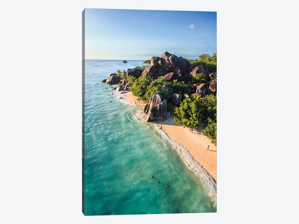 Anse Source D'Argent Beach Aerial, Seychelles III by Matteo Colombo 1-piece Canvas Artwork