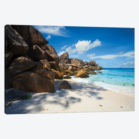 Grand Anse Beach, La Digue Island, Seychelles Canvas Print #TEO1707} by Matteo Colombo Canvas Print