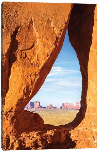 Teardrop Arch, Monument Valley Canvas Art Print - Rock Art