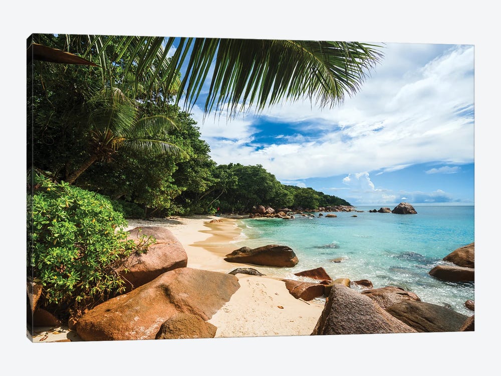 Idyllic Tropical Beach In The Seychelles II by Matteo Colombo 1-piece Canvas Wall Art