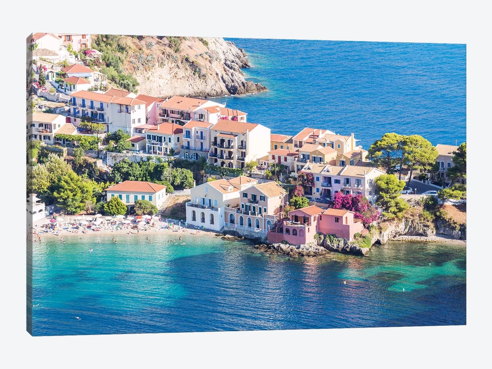 Town Of Assos In The Mediterranean Sea, Greece by Matteo Colombo 1-piece Canvas Art Print
