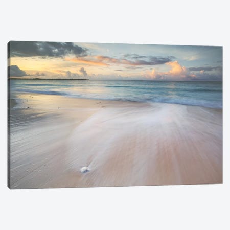 Calm Sunset Over The Beach, Caribbean Canvas Print #TEO1754} by Matteo Colombo Canvas Wall Art