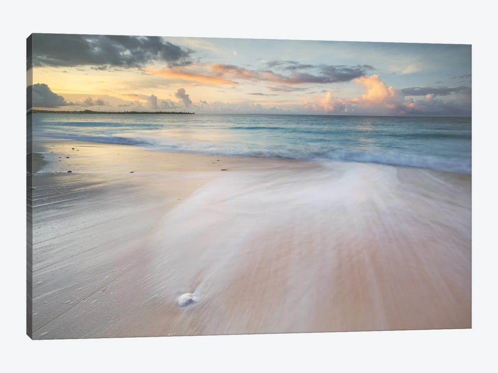 Calm Sunset Over The Beach, Caribbean by Matteo Colombo 1-piece Canvas Art Print
