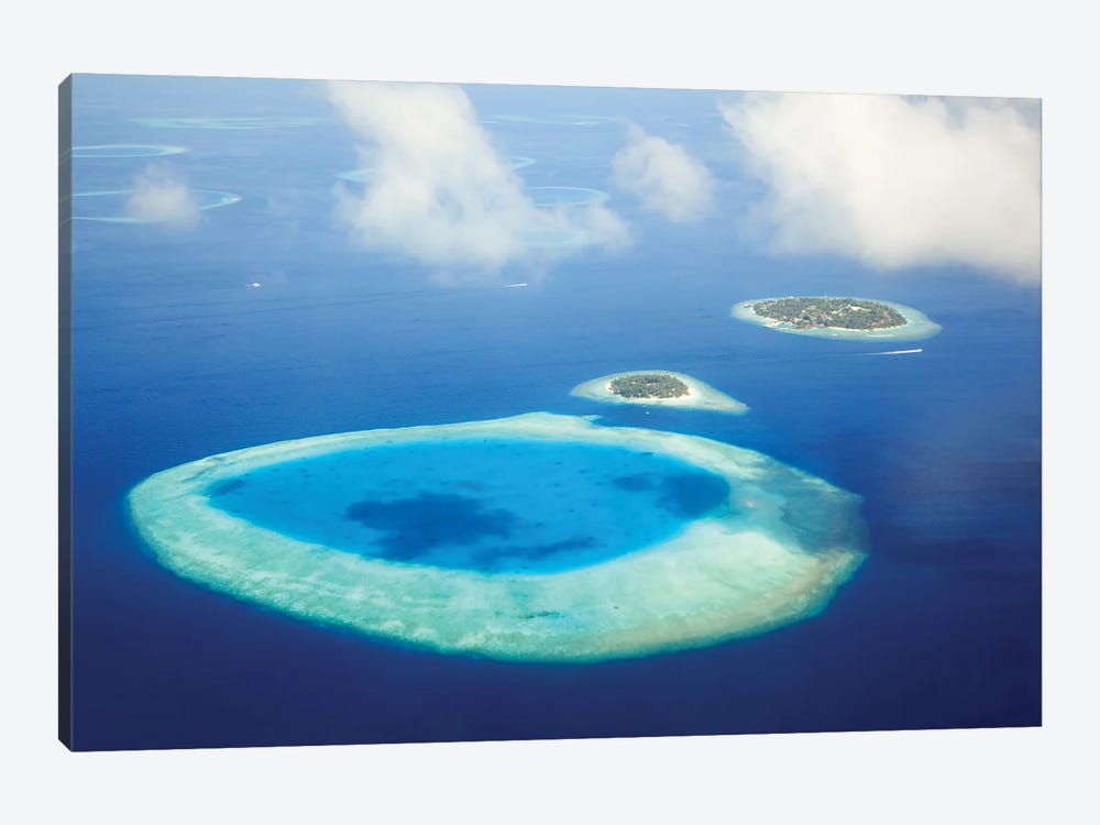 Islands In The Blue Indian Ocean, Maldives by Matteo Colombo 1-piece Canvas Artwork