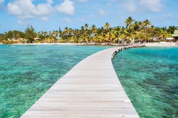 Beach Lover: Boardwalk To The Tropical Island, Martinique by Matteo Colombo