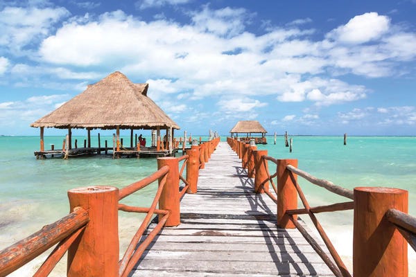 Cancun: Pier To The Caribbean Sea, Cancun, Mexico by Matteo Colombo