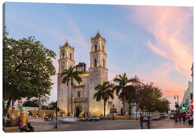 Cathedral, Valladolid, Yucatan, Mexico Canvas Art Print - Mexico Art