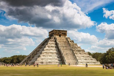 Chichen Itza Main Temple, Yucatan, Mexico by Matteo Colombo canvas print