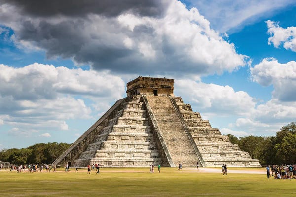 Ancient Ruins: Chichen Itza Main Temple, Yucatan, Mexico by Matteo Colombo