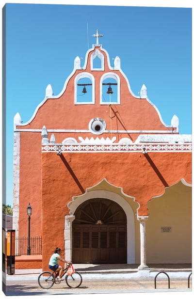 Church Of La Candelaria, Valladolid, Yucatan, Mexico Canvas Art Print - Mexican Culture