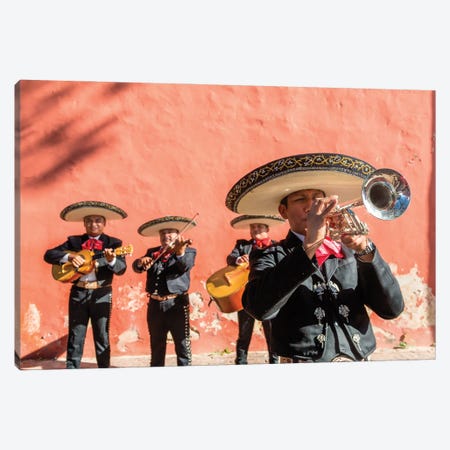Mariachi Band With Sombreros, Yucatan, Mexico Canvas Print #TEO1786} by Matteo Colombo Canvas Print