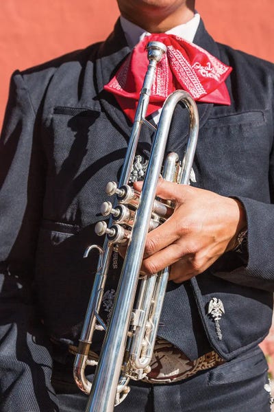 Mexican Culture: Mariachi With Trumpet, Yucatan, Mexico by Matteo Colombo
