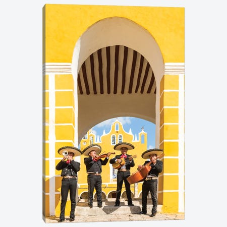 Four Mariachis With Instruments, Yucatan, Mexico Canvas Print #TEO1793} by Matteo Colombo Art Print