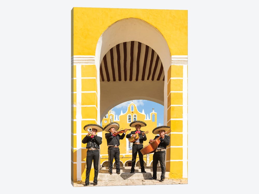 Four Mariachis With Instruments, Yucatan, Mexico by Matteo Colombo 1-piece Canvas Wall Art