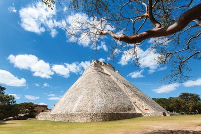 Pyramid Of The Magician, Uxmal, Yucatan, Mexico by Matteo Colombo multi panel art
