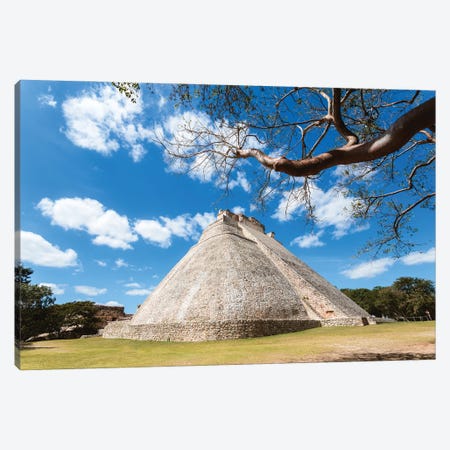 Pyramid Of The Magician, Uxmal, Yucatan, Mexico Canvas Print #TEO1798} by Matteo Colombo Art Print