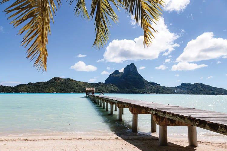 Jetty On The Lagoon, Bora Bora Island, French Polynesia