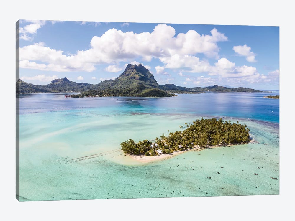Lagoon And Island, Bora Bora, French Polynesia by Matteo Colombo 1-piece Art Print