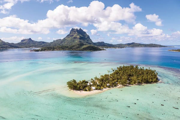 French Polynesia: Lagoon And Island, Bora Bora, French Polynesia by Matteo Colombo