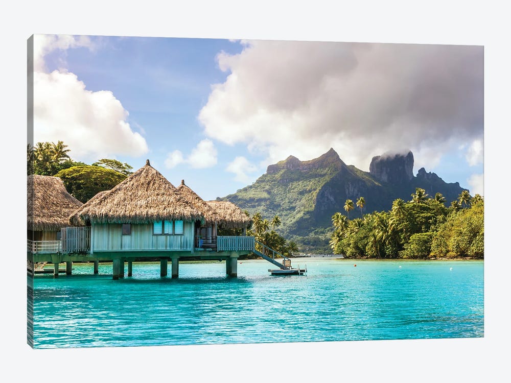 Overwater Bungalows, Bora Bora, French Polynesia by Matteo Colombo 1-piece Canvas Wall Art