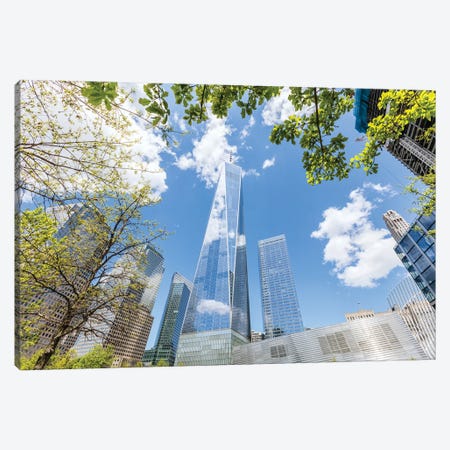 One World Trade Center In Spring, New York Canvas Print #TEO1853} by Matteo Colombo Canvas Art