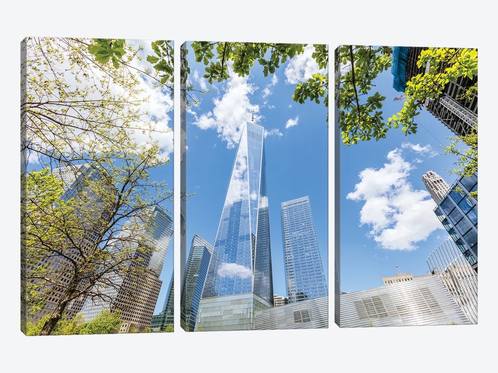One World Trade Center In Spring, New York by Matteo Colombo 3-piece Canvas Artwork