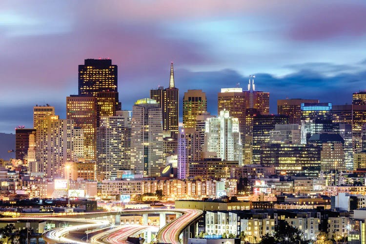 Skyline At Night, San Francisco, California