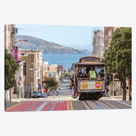 Cable Car Of San Francisco, California Canvas Print #TEO1876} by Matteo Colombo Canvas Print