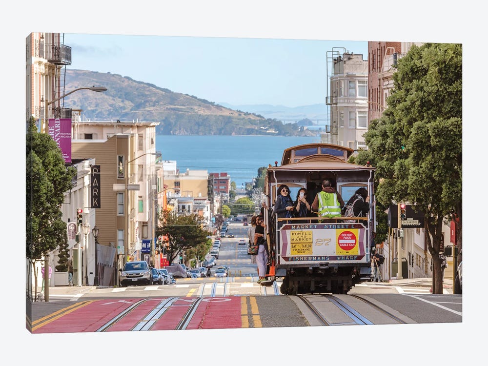 Cable Car Of San Francisco, California by Matteo Colombo 1-piece Canvas Print