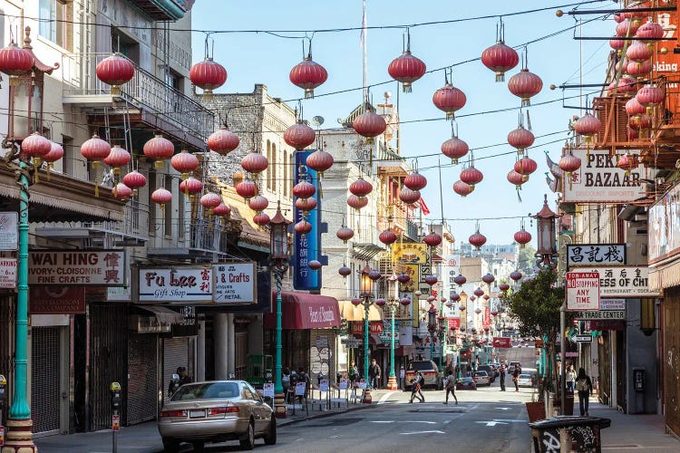 Streets Of Chinatown, San Francisco, California