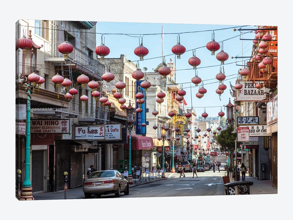 Streets Of Chinatown, San Francisco, California by Matteo Colombo 1-piece Art Print