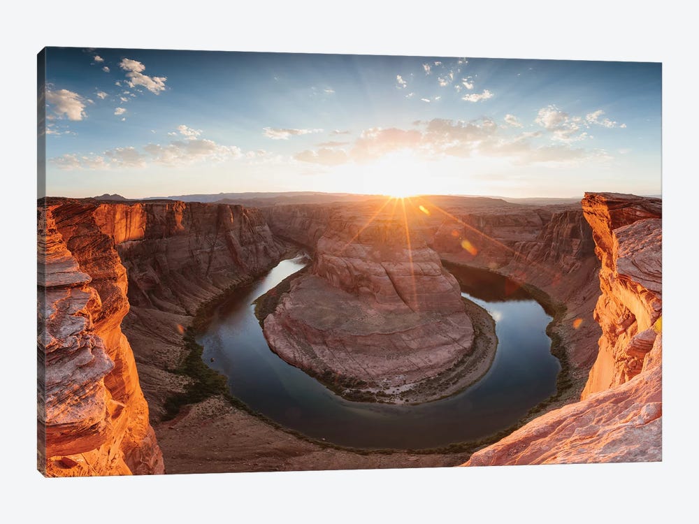 Horseshoe Bend And Colorado River At Sunset, Page, Arizona by Matteo Colombo 1-piece Canvas Art