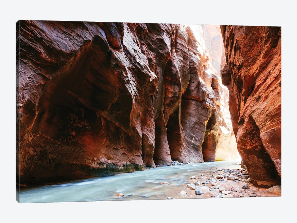 The Narrows, Virgin River, Zion Canyon National Park by Matteo Colombo 1-piece Canvas Art Print
