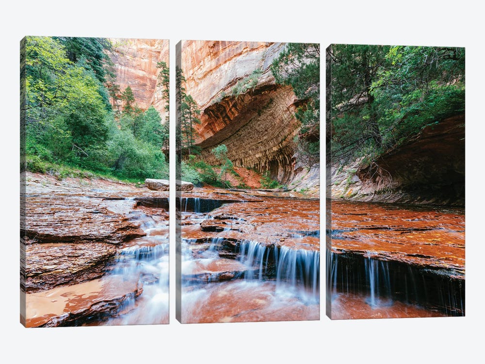Arch Angel Falls, Zion Canyon National Park, Utah by Matteo Colombo 3-piece Canvas Wall Art