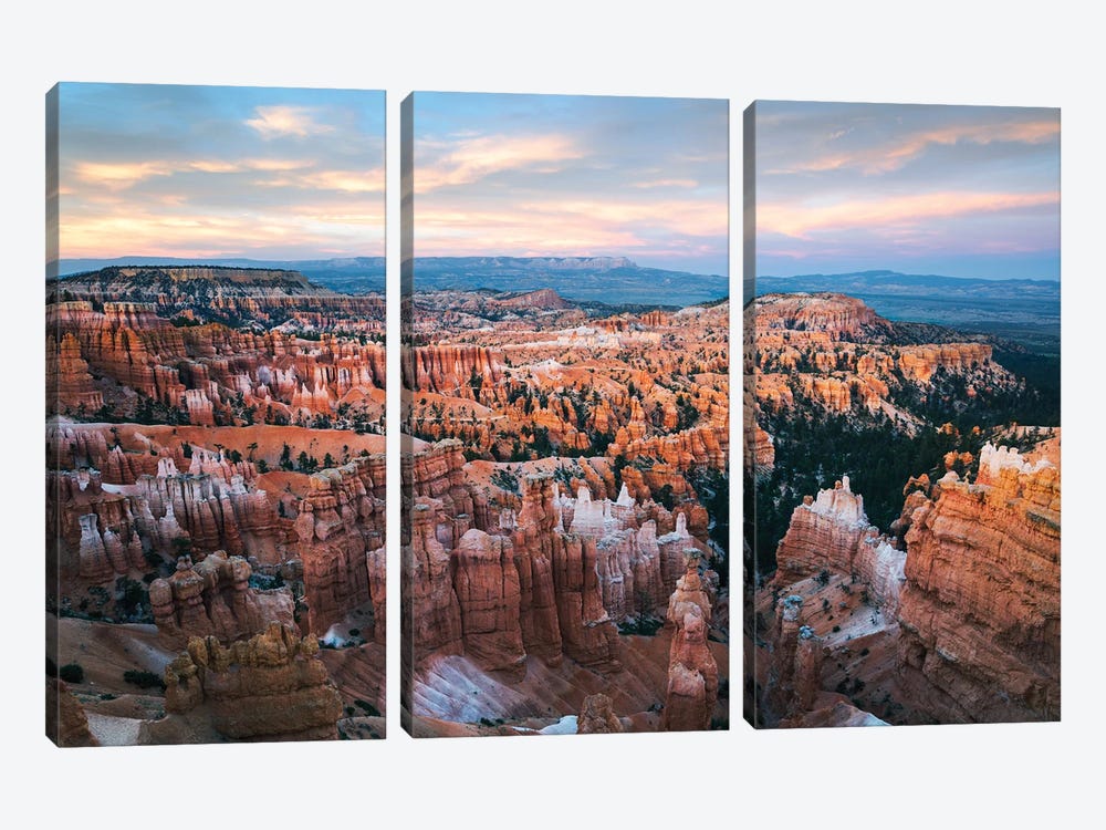 Sunset At Bryce Canyon, Utah by Matteo Colombo 3-piece Canvas Artwork