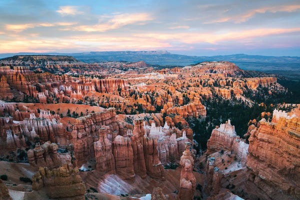 Bryce Canyon National Park: Sunset At Bryce Canyon, Utah by Matteo Colombo