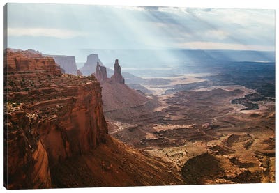 Sunlight Over Valley, Canyonlands, Utah Canvas Art Print