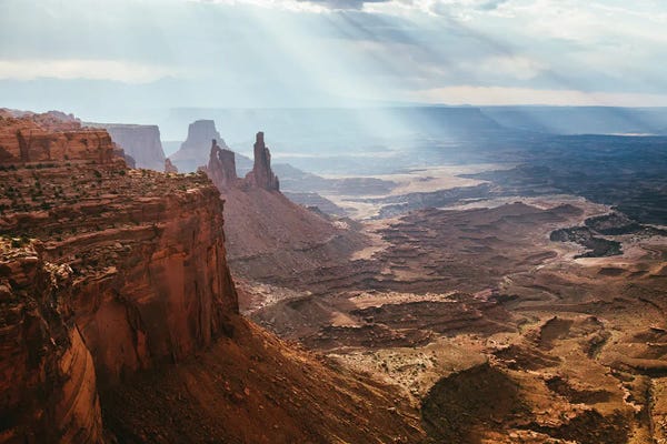 Utah: Sunlight Over Valley, Canyonlands, Utah by Matteo Colombo