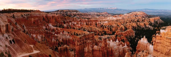Bryce Canyon National Park: Sunset Panoramic At Bryce Canyon National Park, Utah by Matteo Colombo