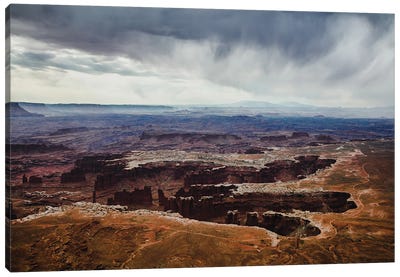 Dramatic Weather Over Canyonlands National Park, Utah Canvas Art Print - Utah Art