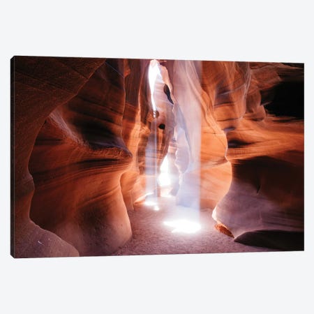 Beams Of Light (Dance Of Light), The Crack, Antelope Canyon, Navajo Nation, Arizona, USA Canvas Print #TEO18} by Matteo Colombo Canvas Print