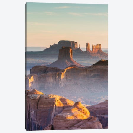 Sunrise Over Monument Valley, Arizona Canvas Print #TEO1900} by Matteo Colombo Canvas Wall Art