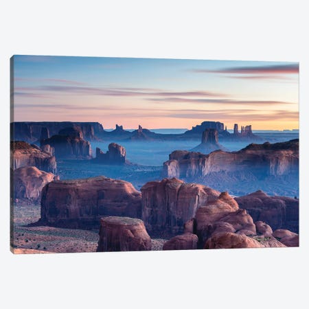 First Light Over Monument Valley, Arizona Canvas Print #TEO1901} by Matteo Colombo Canvas Artwork