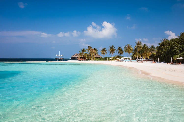 Beach Resort In The Maldives by Matteo Colombo wall art