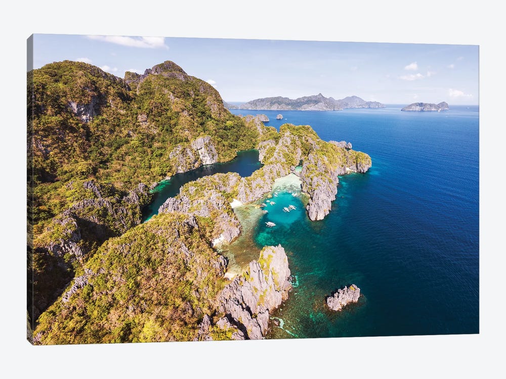 Tropical Island With Lagoons, El Nido, Philippines by Matteo Colombo 1-piece Canvas Wall Art
