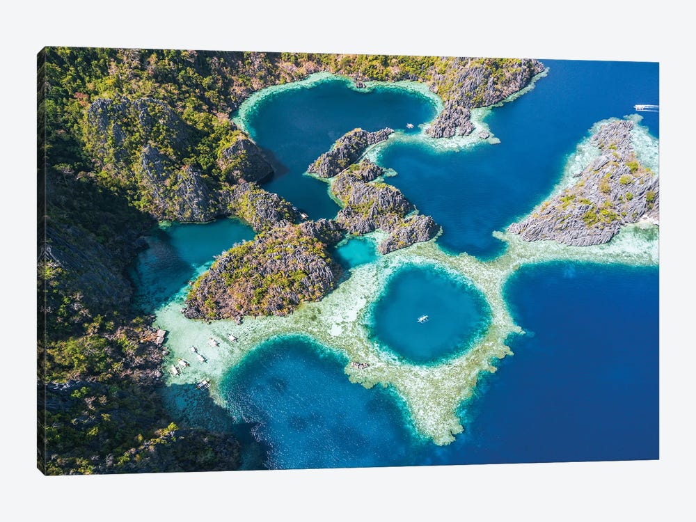 Twin Lagoons, Coron, Palawan, Philippines by Matteo Colombo 1-piece Canvas Artwork