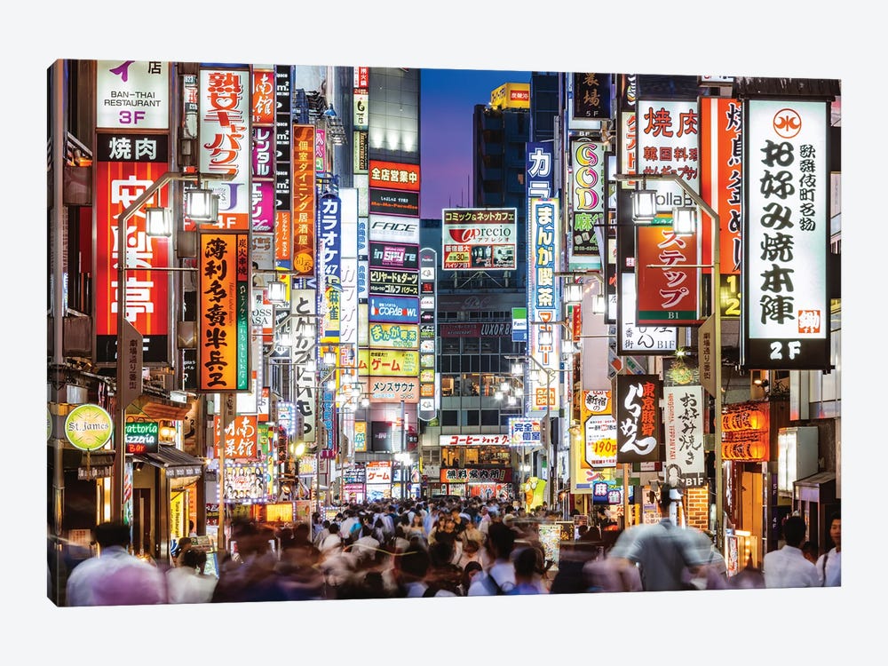 Red Light District In Shinjuku, Tokyo, Japan by Matteo Colombo 1-piece Canvas Art Print
