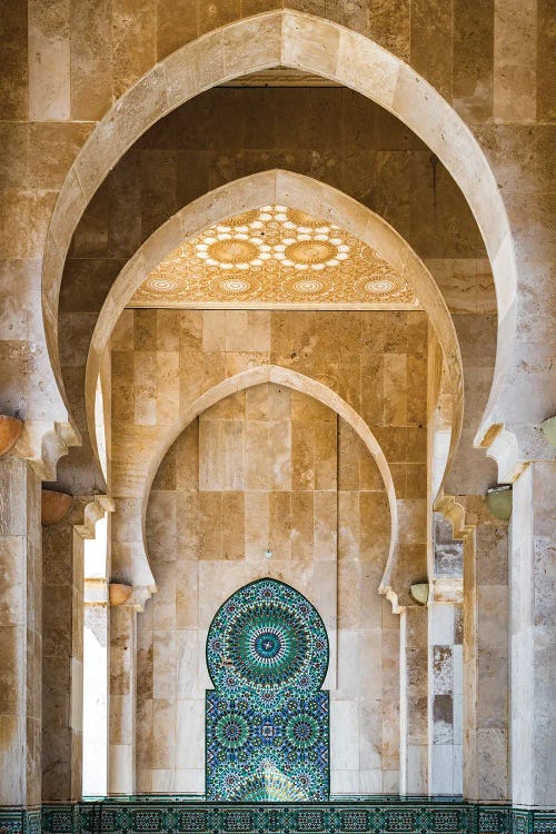 Archway At The Mosque, Casablanca, Morocco