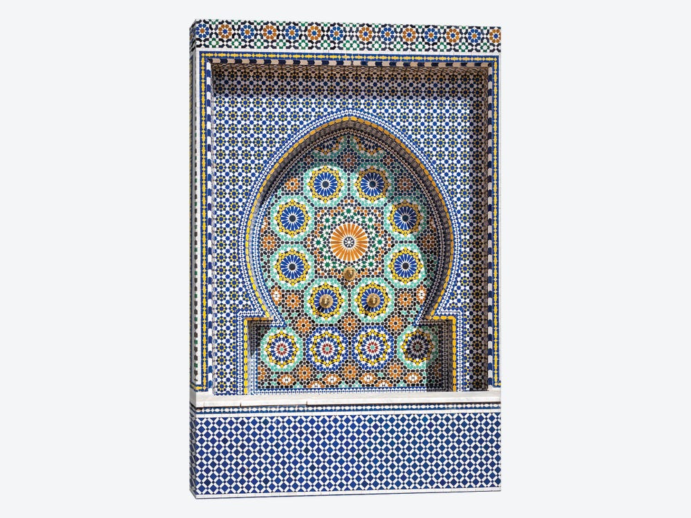 Ornate Tiled Fountain, Meknes, Morocco by Matteo Colombo 1-piece Art Print