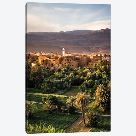 Sunset Over The Kasbah, Tinghir, Morocco Canvas Print #TEO1964} by Matteo Colombo Canvas Art Print